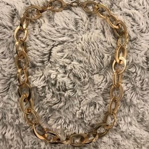Gold Link Statement Necklace
